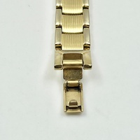 Seiko Ladies Gold Tone Quartz Watch 1N00-0FR0 Rectangular Ivory Dial
