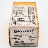 Starrett H0058 5/8 Inch 16mm Hole Saw Bit Bi-Metal Hole Cutter