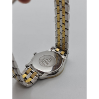 Longines L47163227 FQuartz White Dial Two Tone Bracelet Strap Watch, Gold/Silver (Pre-Owned)