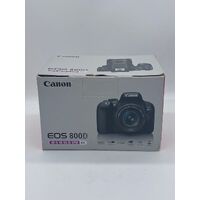 Canon EOS 800D Digital Camera with EF-S 18-55 IS STM Lens Kit Black