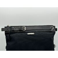 Yves Saint Laurent YSL Paris Canvas Tote Bag Detachable Strap GUS2E 1000 Black