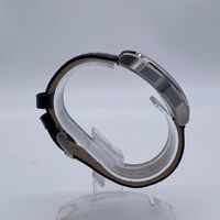 Philip Stein Signature Small Ladies Stainless Steel Watch Black Leather Strap