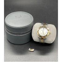 Mens Tag Heuer Aquaracer WAF1120 Stainless Steel & Gold Watch