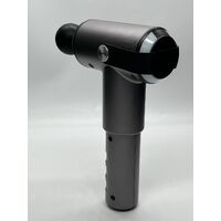 Hyper Impact Percussion Massager 81907 Black Portable Design with 5 Attachments