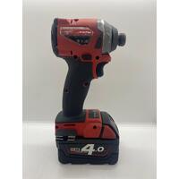 Milwaukee M18 FID2 18V 1/4" Hex Cordless Impact Driver with 4.0Ah Battery 