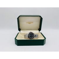 Longines L3 102 4 Admiral 30mm Diver Watch Silver Metal Band Analog Display