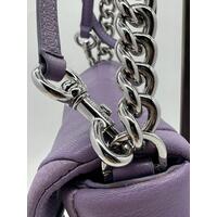 Marc Jacobs Quilted Shoulder Bag Purple H934L01RE22 Diamond Shaped Pattern 