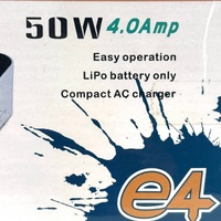 EV-Peak E4 LiPo Charger 50W 4Amp 100-240V AC Balance Charger