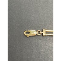 Ladies 9ct Yellow Gold Fancy Bar Link Bracelet