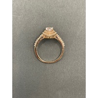 Ladies 9ct Rose Gold Pear Shape Ring