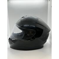 Rjays Dominator II Gloss Black Motorcycle Helmet Size Small 55-56cm and Dust Bag