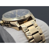 Diesel Gold Tone Metal Band Ladies Analog Watch DZ5474 Stainless Steel Case