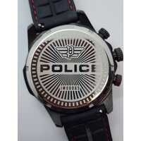 Police Rotorcrom Mens Analog Black Silicone Strap Watch PEWJM0006505
