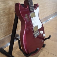 Harmony Rebel 6 String Electric Guitar Burgundy Dual Humbucker 