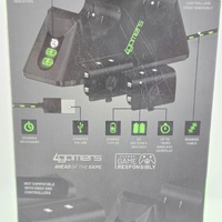 4Gamers Xbox Series X/S Twin Wireless Controller Charging Dock Black