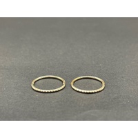 Ladies 9ct Yellow Gold Round Hoop Earrings