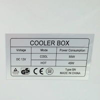 Portable Mini Makeup & Cosmetic Fridge Cooler Warmer LED Mirror 4L 12V DC Skincare Refrigerator