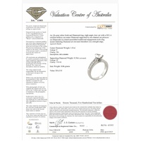 Ladies 18ct White Gold Trillion Cut Natural Diamond Engagement Ring + Valuation