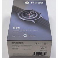 RYZE Flex Fitness & Wellbeing Smart Watch Dark Grey Black Green Activity Tracker