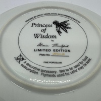 Franklin Mint Heirloom Plate Princess of Wisdom P02219 Native Owl Art