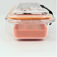 Plano 1450 Guide Series Waterproof Case Small Clear Orange Dry Box
