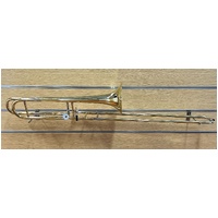 Huxley Straight Trombone Two Tone Colour with Case Gloves Oil Cloth and Strap