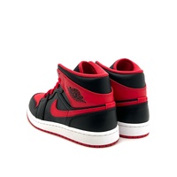 Nike Air Jordan 1 Mid Alternate Bred DQ8426 060 Black Fire Red White Shoes 8 US