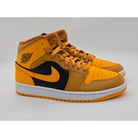 Nike WMNS Air Jordan 1 Mid Chutney Taxi Black White BQ6472 700 Size 8 US