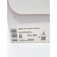 Nike Air Jordan 1 Mid SE Purple Smoke DQ8397-500 Womens Shoes Size 8