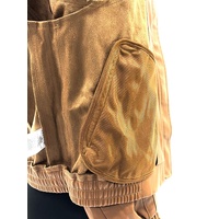 Adidas Originals Adicolor Trefoil Faux Leather Jacket Ladies Wild Brown II6102