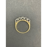 Ladies 18ct Yellow Gold Diamond Ring