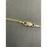 Unisex 18ct Yellow Gold Curb Link Necklace