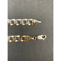 Mens 9ct Yellow Gold Curb Link Bracelet