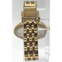 Michael Kors MK4422 Ladies Stainless Steel Gold Tone Quartz Watch 5 ATM