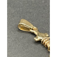 Ladies 9ct Yellow Gold Sail Anchor Pendant
