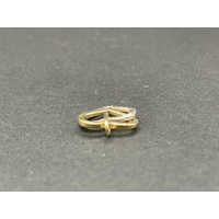 Ladies 9ct Two Tone Gold Heart Pendant