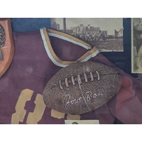 Football Wall Art Memorabilia Display Shadow Box Wood Frame