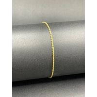 Ladies 18ct Yellow Gold Margarita Twist Link Bracelet