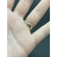 Unisex 18ct Yellow Gold Plain Band Ring