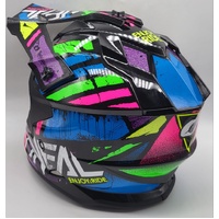 O'Neal Limited Edition 2SRS Glitch Multi MX Helmet Size L 60cm with Dust Bag