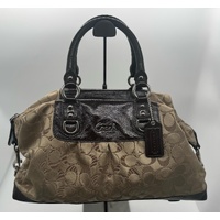 Coach B1273-F15440 Tan Brown Logo Handbag