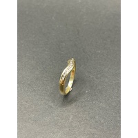 Ladies 18ct Yellow Gold Cubic Zirconia Enhancer Ring