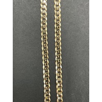 Unisex 9ct Yellow Gold Curb Link Necklace