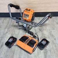 AEG Fusion Brushless Post Hole Digger with 6.0Ah Batteries and Charger