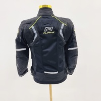 RJays Apex Touring Motorcycle Jacket Size L/14 Black Neon Accents