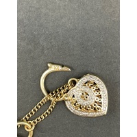 Ladies 9ct Yellow Gold Oval Bubble Belcher Link Bracelet