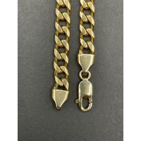 Mens 9ct Yellow Gold Curb Link Necklace