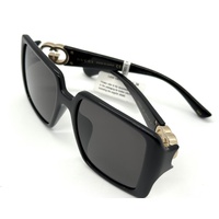 Gucci GG1692SA 001 Ladies Black Grey Lenses Oversized Square Sunglasses