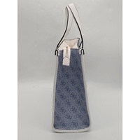 Guess Silvana Logo Tote Bag Light Blue with Detachable Strap