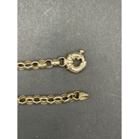 Ladies 9ct Yellow Gold Belcher Link Necklace